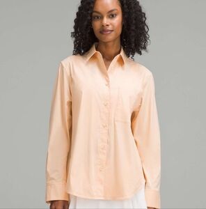 Lululemon Women's Cotton Blend Poplin Button Down Shirt NWT Size Small (PCHB)